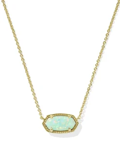 Elisa Gold Short Pendant Necklace