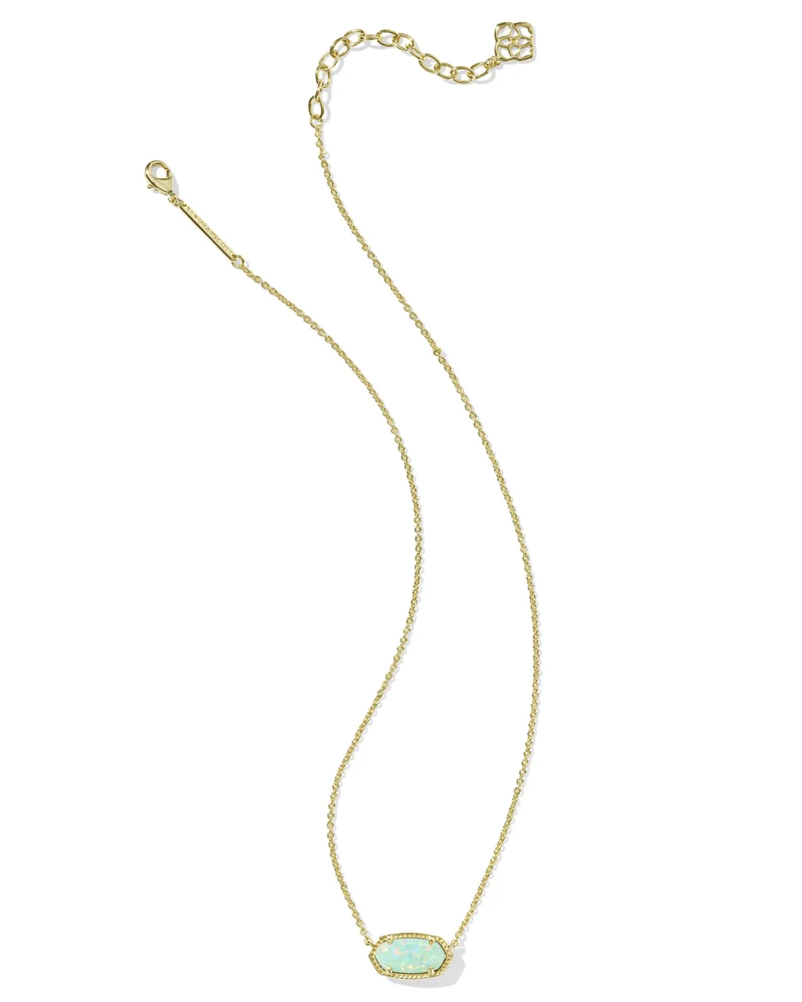 Elisa Gold Short Pendant Necklace