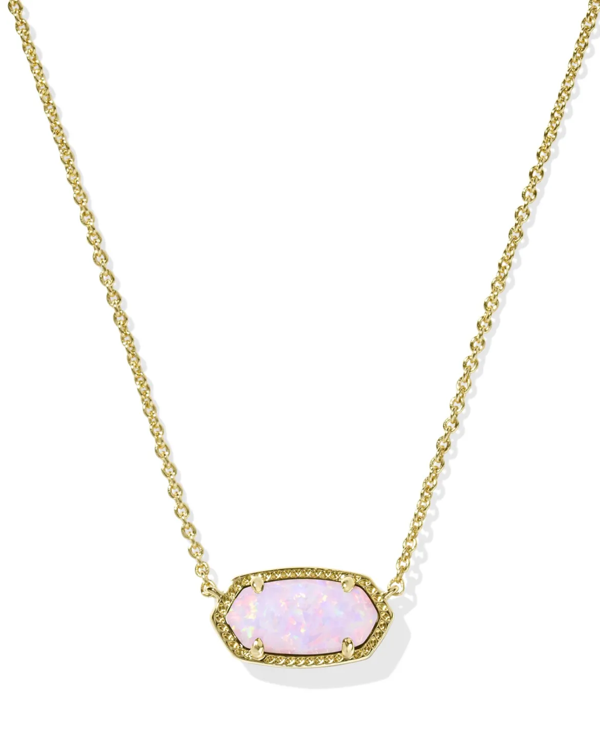 Elisa Gold Short Pendant Necklace