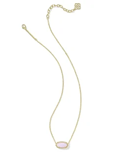 Elisa Gold Short Pendant Necklace