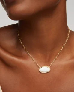 Elisa Gold Statement Short Pendant Necklace
