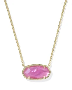 Elisa Gold Statement Short Pendant Necklace