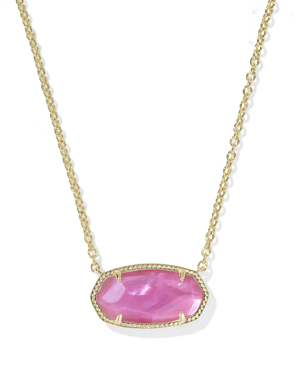 Elisa Gold Statement Short Pendant Necklace