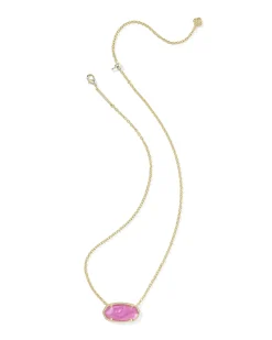 Elisa Gold Statement Short Pendant Necklace