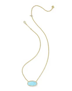 Elisa Gold Statement Short Pendant Necklace