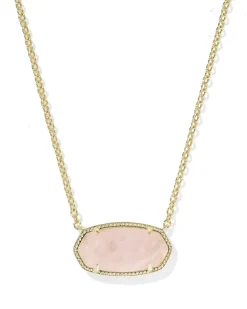 Elisa Gold Statement Short Pendant Necklace