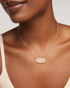Elisa Gold Statement Short Pendant Necklace