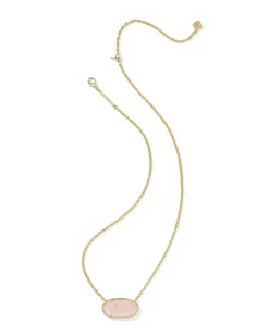 Elisa Gold Statement Short Pendant Necklace