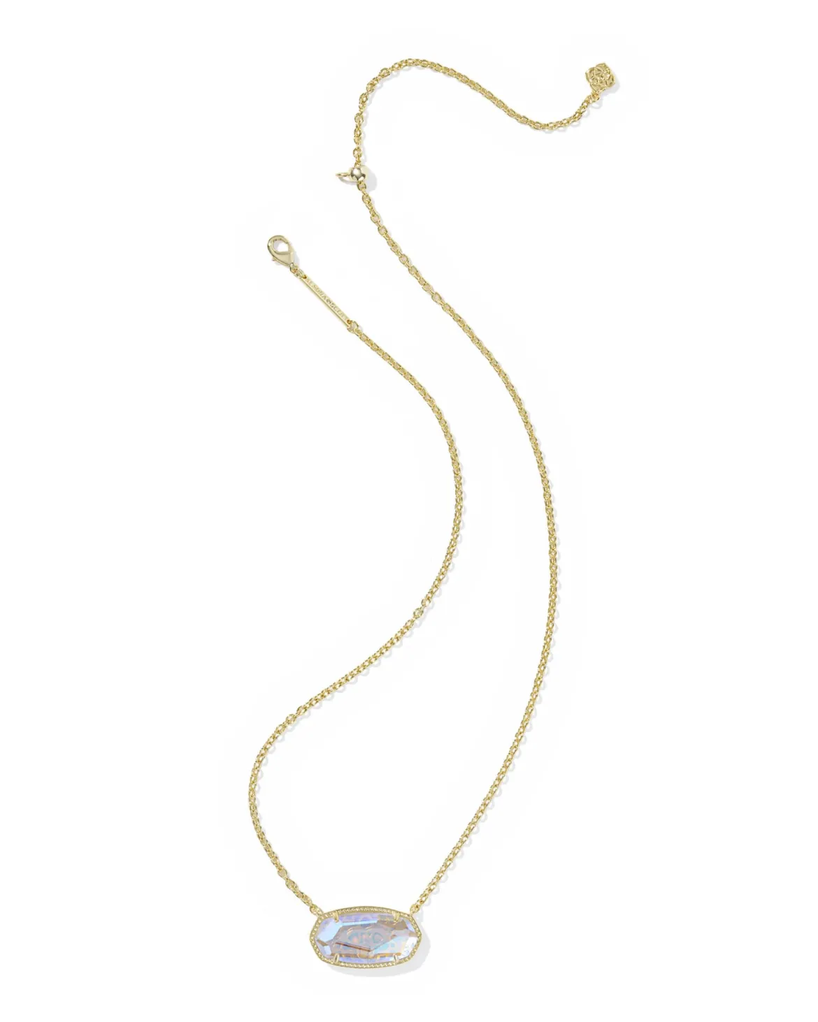 Elisa Gold Statement Short Pendant Necklace