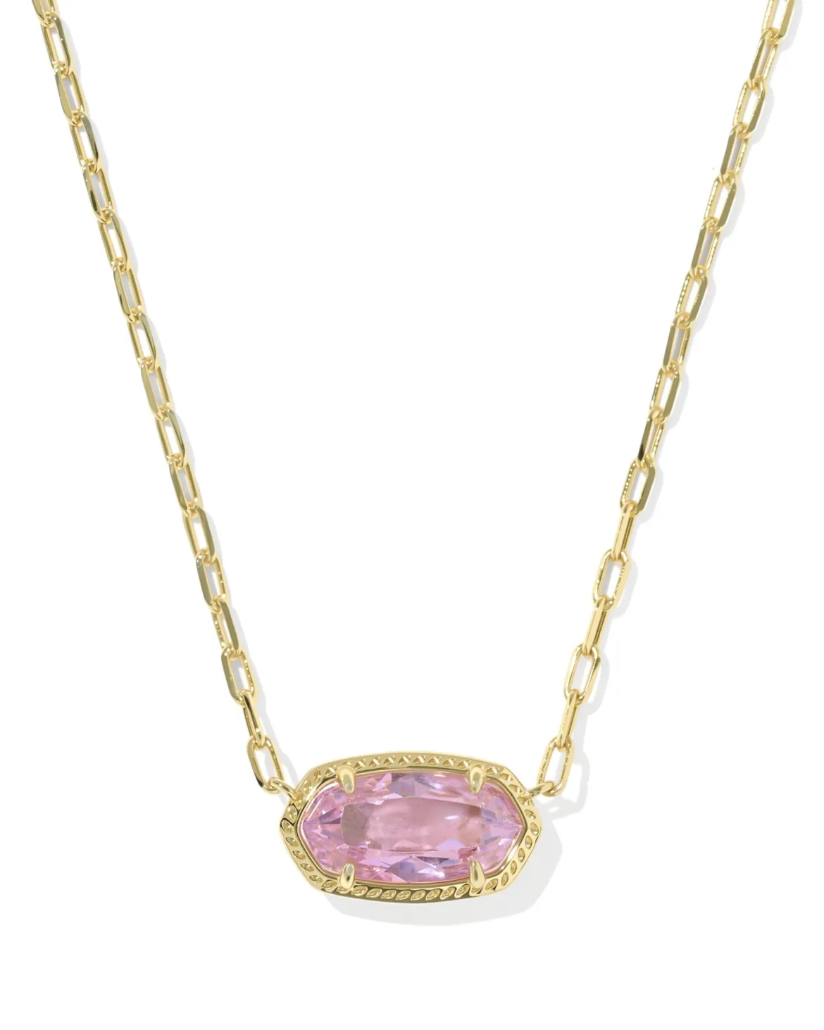 Elisa Luxe Gold Short Pendant Necklace