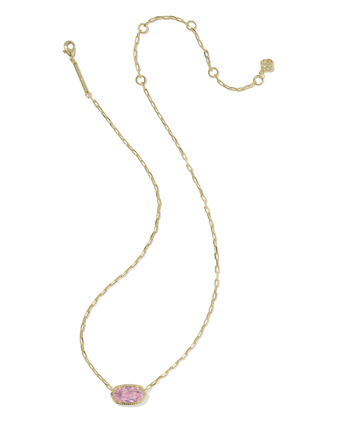 Elisa Luxe Gold Short Pendant Necklace