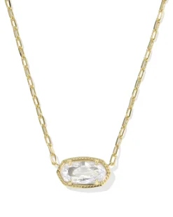 Elisa Luxe Gold Short Pendant Necklace