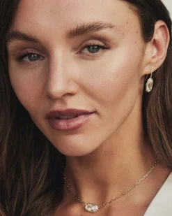 Elisa Luxe Gold Short Pendant Necklace