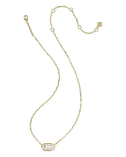 Elisa Luxe Gold Short Pendant Necklace