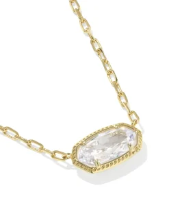 Elisa Luxe Gold Short Pendant Necklace