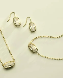 Elisa Luxe Gold Short Pendant Necklace