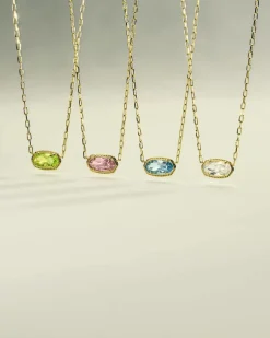 Elisa Luxe Gold Short Pendant Necklace