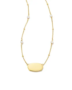 Elisa Pearl 18k Gold Vermeil Pendant Necklace in Freshwater Cultured Pearl
