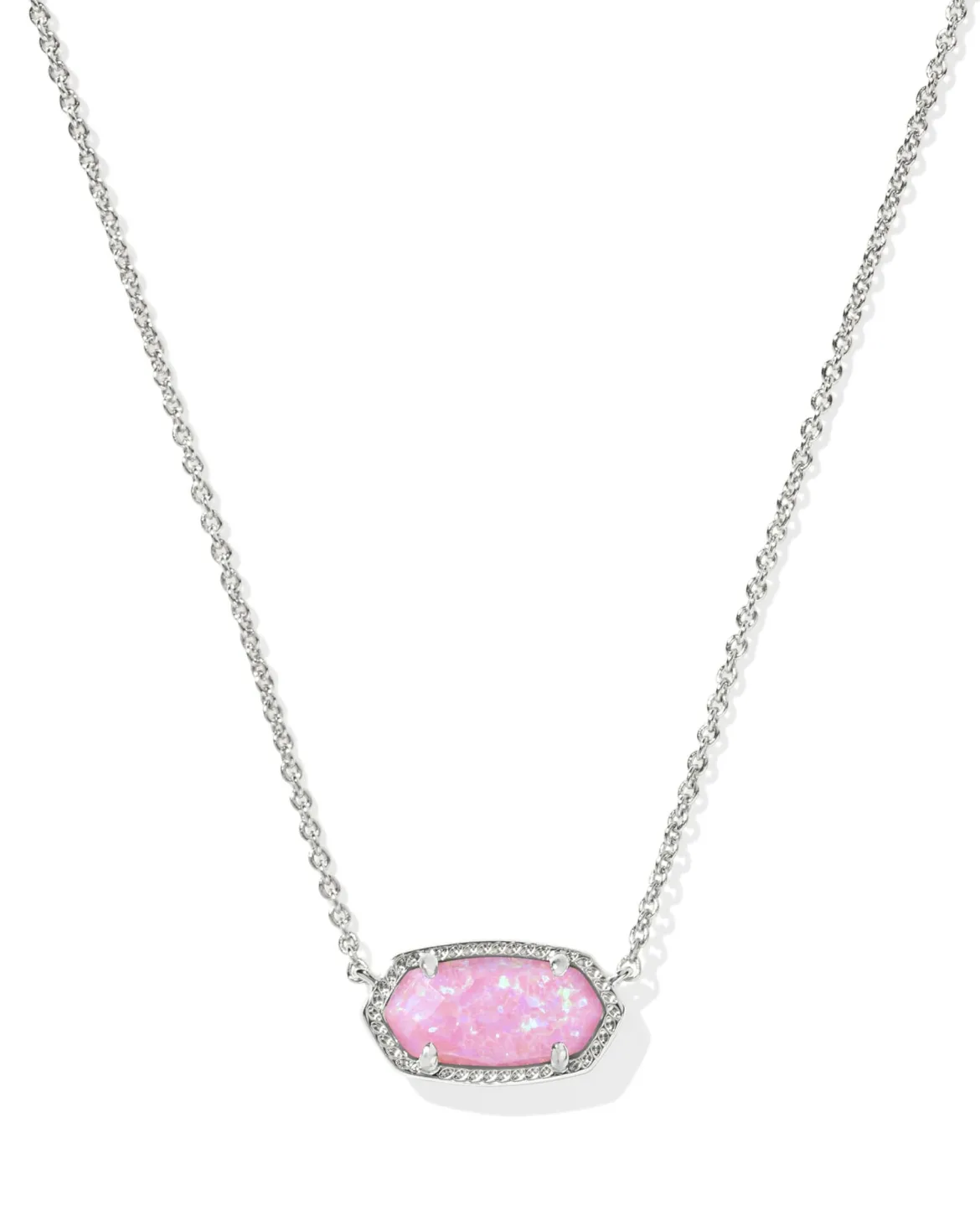 Elisa Silver Short Pendant Necklace