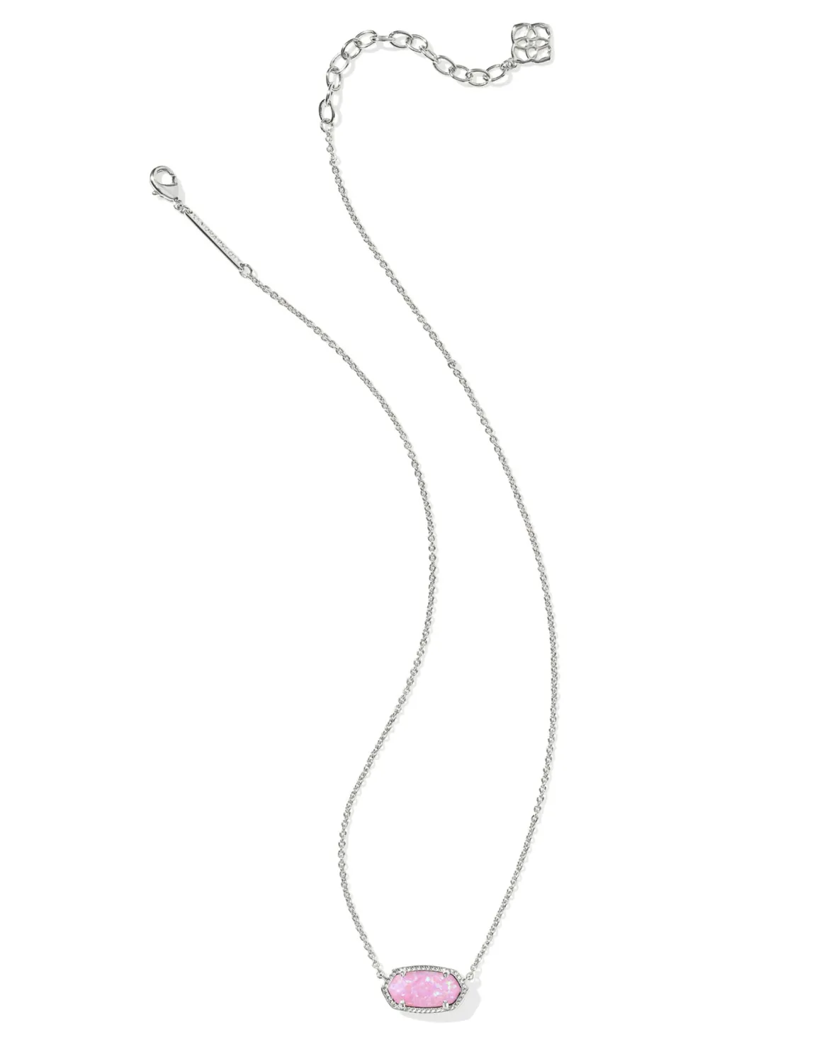 Elisa Silver Short Pendant Necklace
