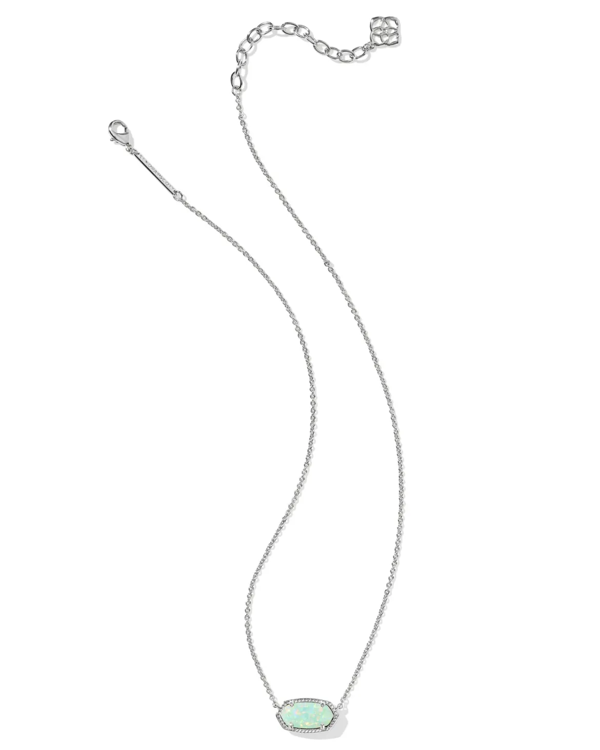 Elisa Silver Short Pendant Necklace