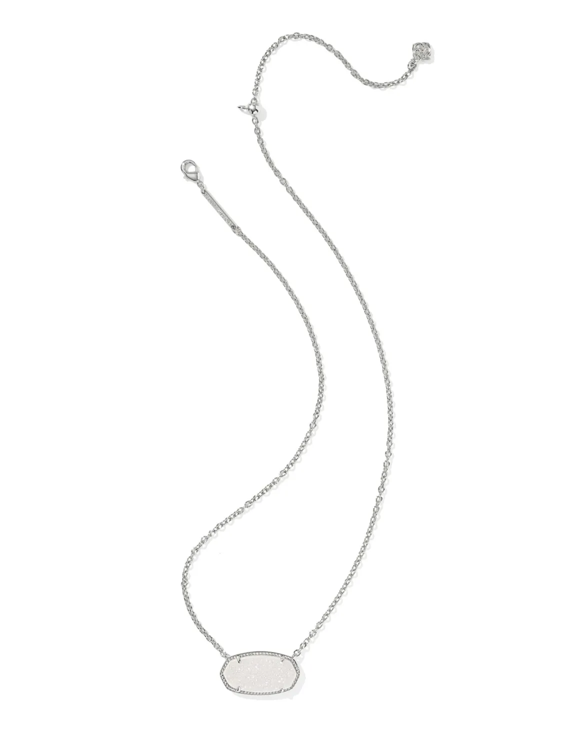Elisa Silver Statement Short Pendant Necklace