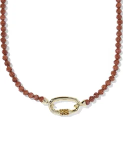 Emery Gold Beaded Strand Necklace