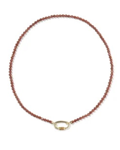 Emery Gold Beaded Strand Necklace