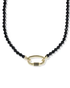 Emery Gold Beaded Strand Necklace