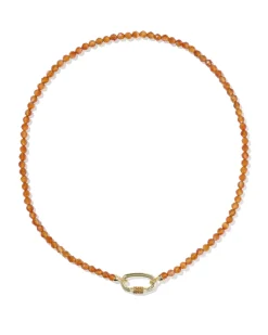 Emery Gold Beaded Strand Necklace
