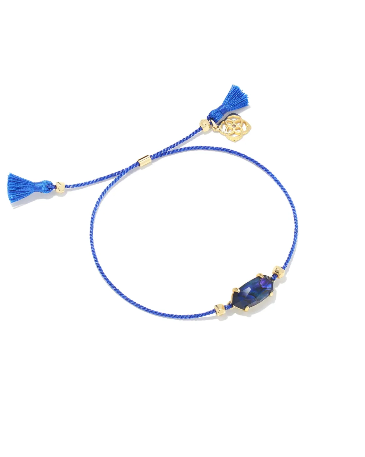 Everlyne Navy Cord Friendship Bracelet in Navy Abalone