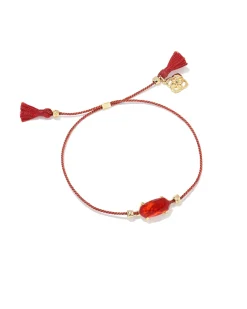 Everlyne Red Cord Friendship Bracelet in Red Illusion