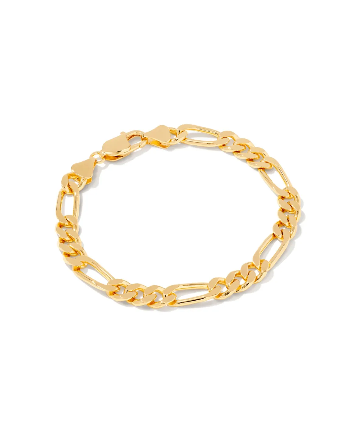 Figaro Chain Bracelet in 18k Gold Vermeil