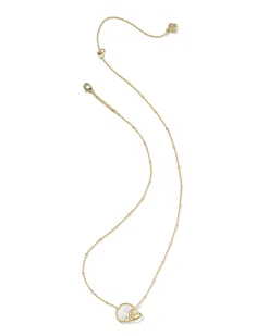 Football Helmet Gold Short Pendant Necklace