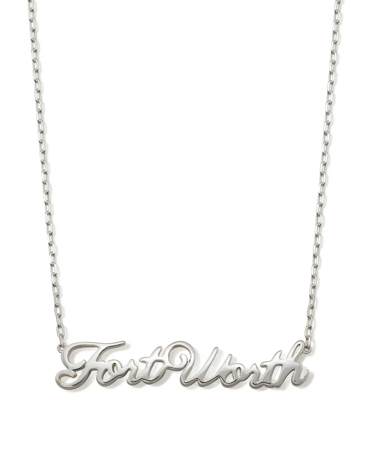 Fort Worth Pendant Necklace in Sterling Silver