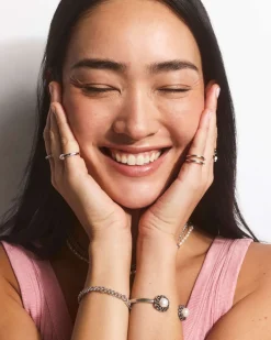 Gabriella Silver Braided Chain Bracelet