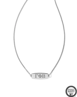 Gamma Phi Beta Pendant Necklace in Sterling Silver
