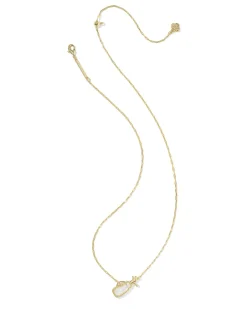 Golf Gold Short Pendant Necklace