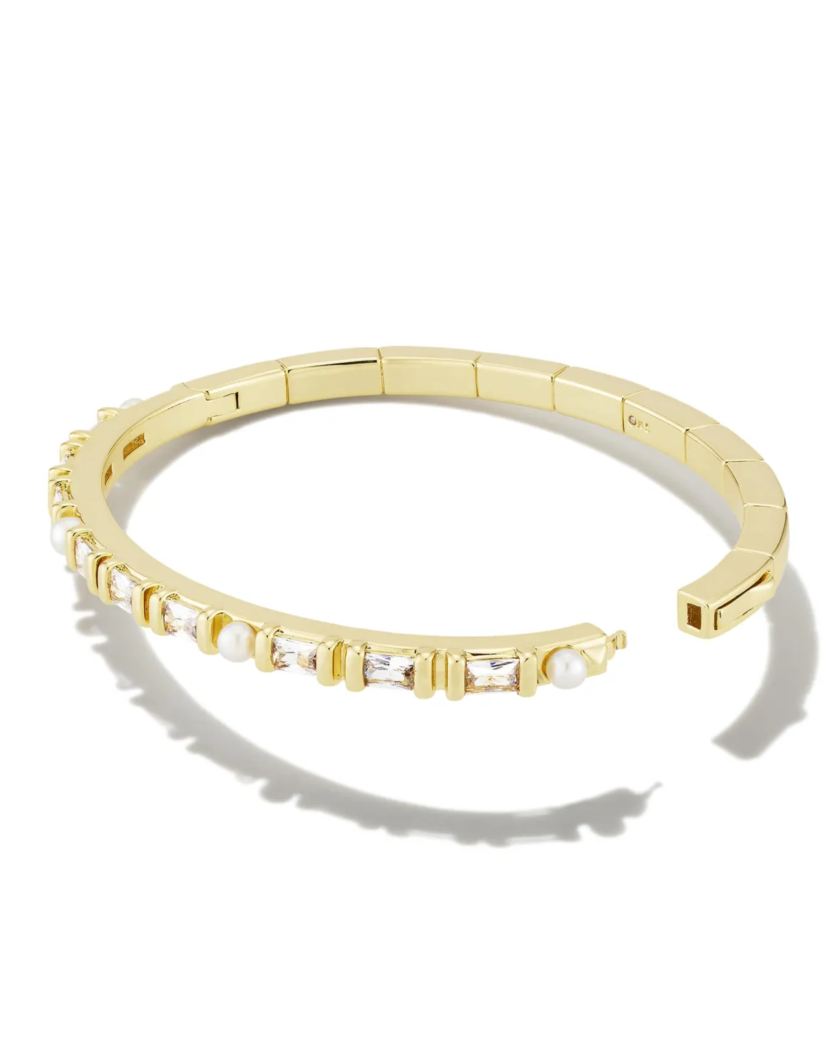 Gracie Gold Bangle Bracelet in White Mix