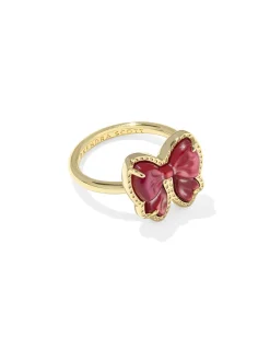 Haley Bow Gold Band Ring