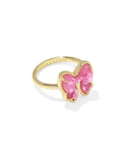 Haley Bow Gold Band Ring