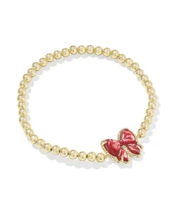 Haley Bow Gold Stretch Bracelet