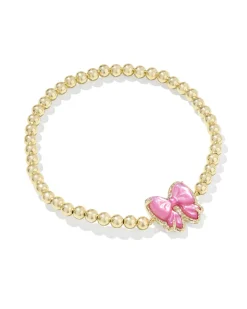 Haley Bow Gold Stretch Bracelet