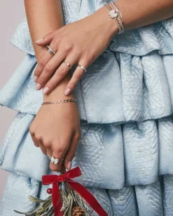 Haley Bow Silver Band Ring