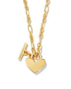 Heart Padlock Pendant Necklace in 18k Gold Vermeil