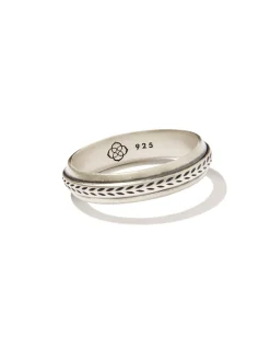 Hicks Band Ring in Oxidized Sterling Silver