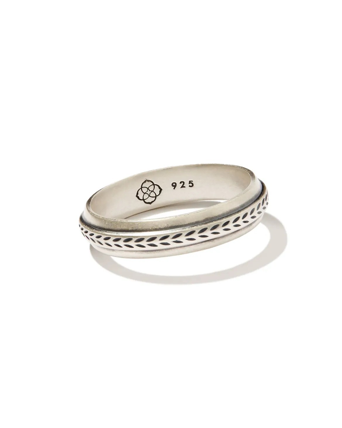 Hicks Band Ring in Oxidized Sterling Silver