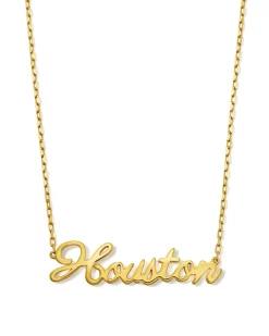 Houston Pendant Necklace in 18k Gold Vermeil