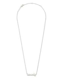 Howdy Pendant Necklace in Sterling Silver