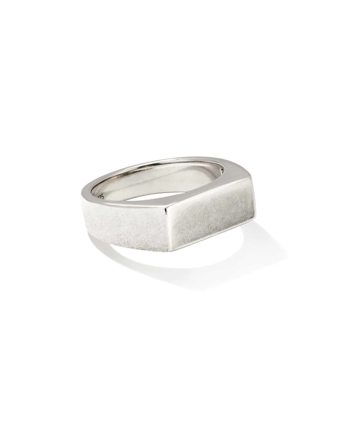 Hudson Signet Ring in Oxidized Sterling Silver
